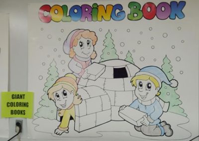 Giant coloring poster