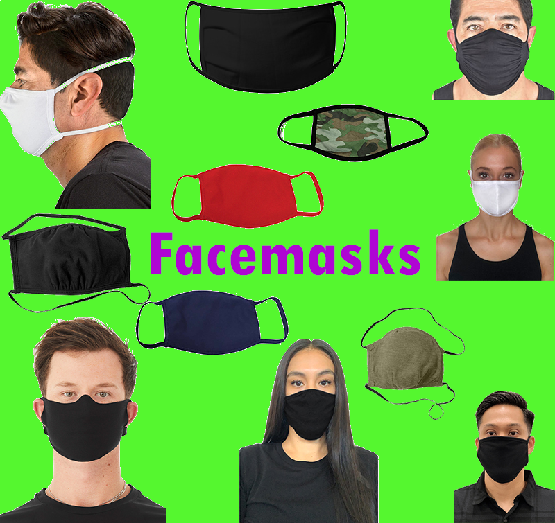 Blank and Decorated Face Masks Now Available!