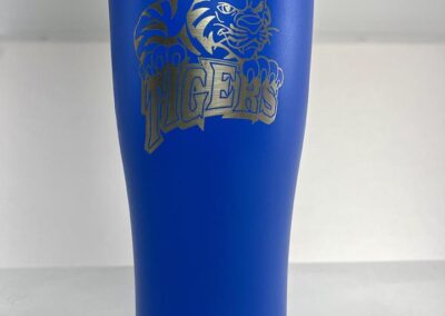 Laser engraved tumbler