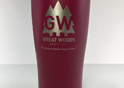 Laser engraved tumbler