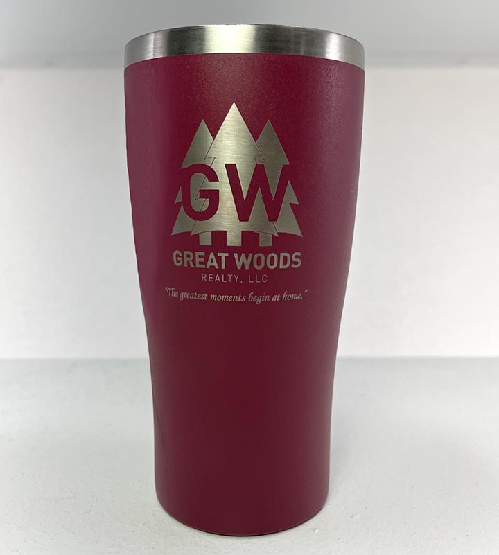 Laser engraved tumblers make great holiday gifts